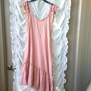 🌹 PAIGE Misty Rose French Bohemian Dress